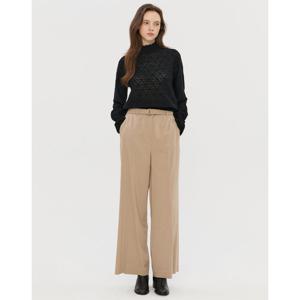 질스튜어트 뉴욕 여성 25FW 시즌오프 베이지 벨티드 울혼방 팬츠 JSPA5D280I3