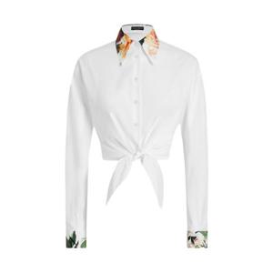 25 FW 돌체앤가바나 플라워 프린트 디테일 포플린 셔츠 F5S65TGDDCN TP445023811