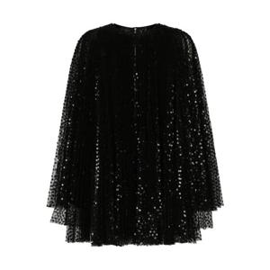 돌체앤가바나 시퀸 장식 플레어 미니 드레스 F6AUYTFLSHD