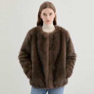 [게스(진)]여성 인조 퍼 자켓(YP4W7858)