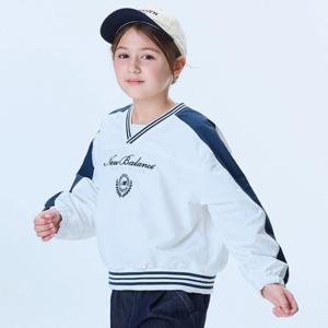 뉴발란스키즈긴팔티 RQJ NK9CF1811G-39 NBGC_우븐 메쉬 맨투맨 / Ivory