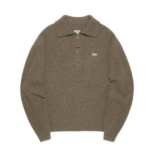 LEE 하프 집업 니트 상의 B1 LE2503KT04 BR OT