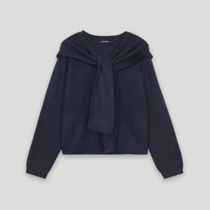 [코데즈컴바인]라운드넥 니트 풀오버 후드숄 SET CKD-PU006WB