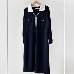 나야홍 / 빅사이즈원피스 V641L511 카라라인왕진주원피스 BS