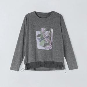 [앤클라인(여성의류)]스트링 프린팅 티셔츠 9H4TS7000