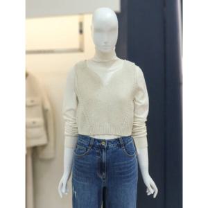 [나이스클랍][나이스클랍]스팽클 니트 베스트(A251PWK111)IV_DG