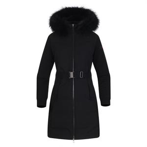 [링스골프]겨울 여성 니트소매 롱다운 구스 점퍼 L21B4JA273_BK_