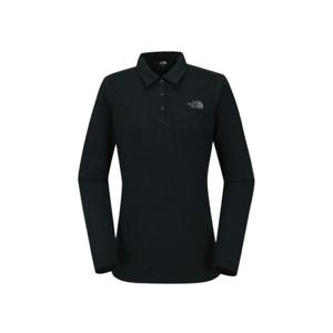 노스페이스 여성 홀랜드 긴팔 폴로FM1NT7QI82A-BLK