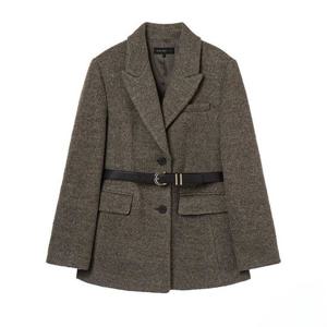 [올리브데올리브]부클텍스쳐 벨티드 싱글자켓(OW5WJB11-DG-EL)