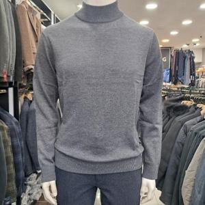 런던포그 HL01 플레인 기본 차콜 하프넥 니트 Lowna51z