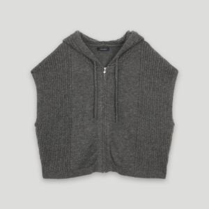 [코데즈컴바인]잔꽈배기 후드 니트 베스트 CKD-VT385WB