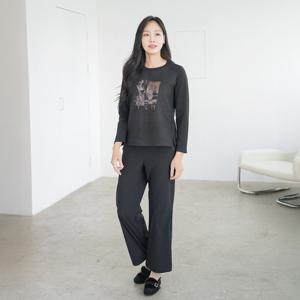 엄마옷 마담4060 나일론기모통팬츠 데일리 여성바지 -ZPN2511060-