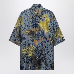 펜디 팔레나 프린트 오버사이즈 실크 반팔 셔츠 FS1317AVZB F0Q