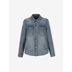 [숲]가슴포켓 데님 셔츠 SBALS82