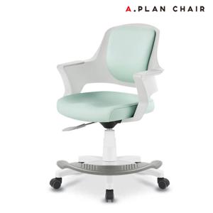 [에이플랜체어]D3 화이트 발받침 가죽의자(DWF380)