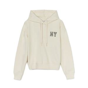 MLB후드티 JQT 3FHDB3144-50CRM 여성 쿠퍼스 스몰로고 크롭 후드티