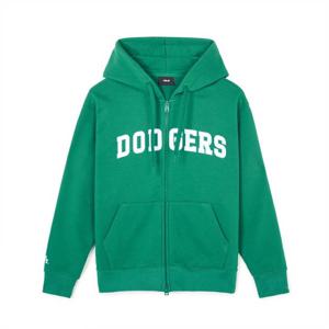 MLB후드집업 RQC 3ATRV0341-07GNS 바시티 앞그래픽 오버핏 후드 집업 LA (Green)