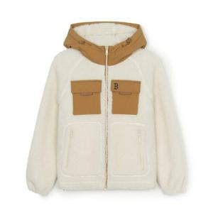 MLB후드집업 JQT 3AFDB0146-43CRD 우븐 믹스 후리스 후드 집업 보스턴 레드삭스