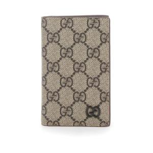 GUCCI Beige Vertical Card Holder in GG Supreme Man 768249FACQC9733
