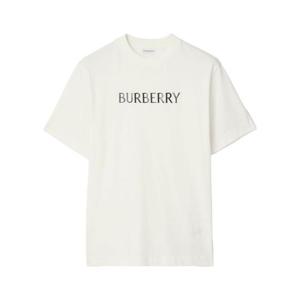 버버리 반팔 티셔츠 8122389 B7078 CHALK