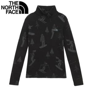 노스페이스 NT7AR89A 여성 긴팔 목티 베일 스웨터 티셔츠