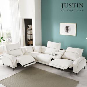 [저스틴퍼니처]알리 이태리 이지클린 홈바 전동 리클라이너 5인 소파