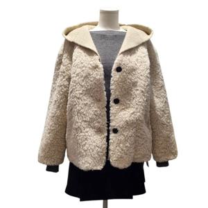 [클리지]니트 후드 무스탕 점퍼(CP9WLT0213F)