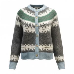 페이지플린  (F5DCA513) 라운드넥 배색 노르딕 가디건