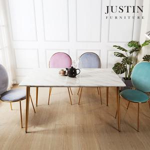[저스틴퍼니처]제시카 4인 골드 대리석 식탁