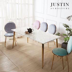 [저스틴퍼니처]제시카 6인 골드 대리석 식탁