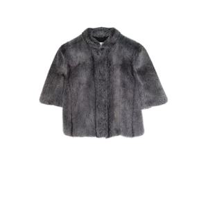 [엘러브] 새상품 디올 크로스밍크 크롭 자켓 36 딥그레이 5ET2006