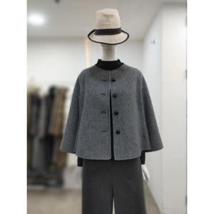 SI 세이브존04 라운드 원버튼 루즈핏 자켓 SLJ2121230BKP