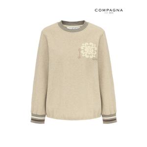 [꼼빠니아][꼼빠니아]배색 라인 니트-CW23AA1202045C