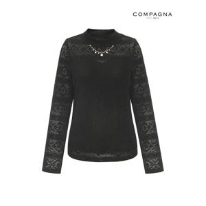 [꼼빠니아][꼼빠니아]시스루 비즈 포인트 니트-CW23KL9002051A