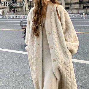 [프리나인]블리꽈배기밍크코트FRJ54172A