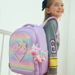 [베네통키즈] 리본 하트 몰드 책가방_QCBG01611LV