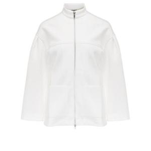 25 FW 막스마라 화이트 코튼 블렌드 풀집업 스웨트셔츠 26926027600