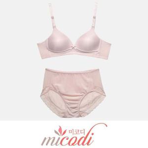 (미코디)풍기인견 노와이어 A컵 브라팬티