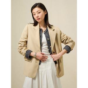 [빈폴레이디스]폴리 오버핏 재킷 - 베이지 (BF5211C02A)