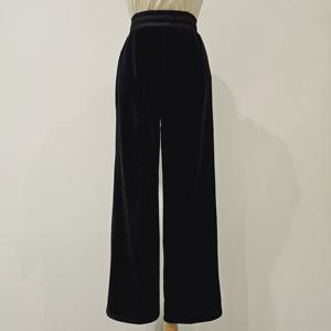 [비지트인뉴욕]벨벳 배색끈 밴딩골지팬츠 VBCLP51