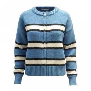 [페이지플린]라운드넥 단가라 투웨이 집업 가디건 F5DCA516