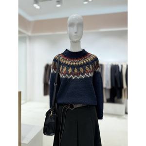 [숲]노르딕 하이넥 긴팔니트  SBBLK322