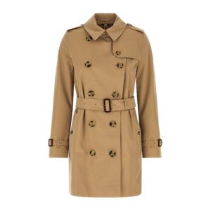 버버리 켄싱턴 더블브레스트 코튼 트렌치 코트 8117251 HONEY