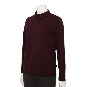 안다르 여성 에어리핏 피치 스탠다드핏 카라 롱슬리브 럼버건디 AMFLS-14 AMFLS-14WIN