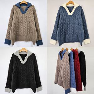 나야홍 / 위쉬몰 EB 세라배색꽈배기카라티(T609H510) 빅사이즈