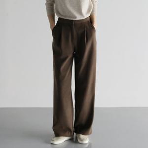 [바네사빈] 융기모 골덴 핀턱 와이드 팬츠 바지 v01403