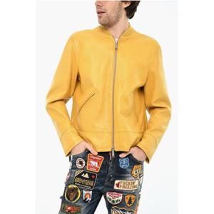 디스퀘어드2 가죽 자켓 S74AM0800 SY0751 173 Yellow