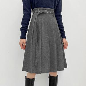 [금찌]금찌 에린 헤링본 미디 스커트  SK3219