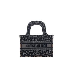 [엘러브] 디올 북토트백 미니 블랙 레오파드 5ET2025