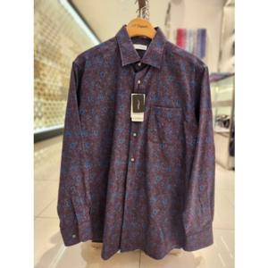 듀퐁셔츠 일반핏 긴팔 SE5FM11LS507SRD 이태리 수입 기모남방 남자 선물